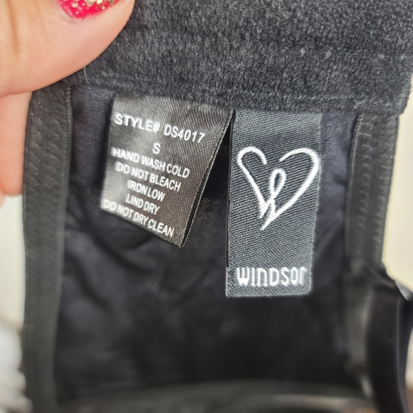 Windsor Black REIGNING LACE BUSTIER Sweetheart Neckline Top S - Picture 15 of 15